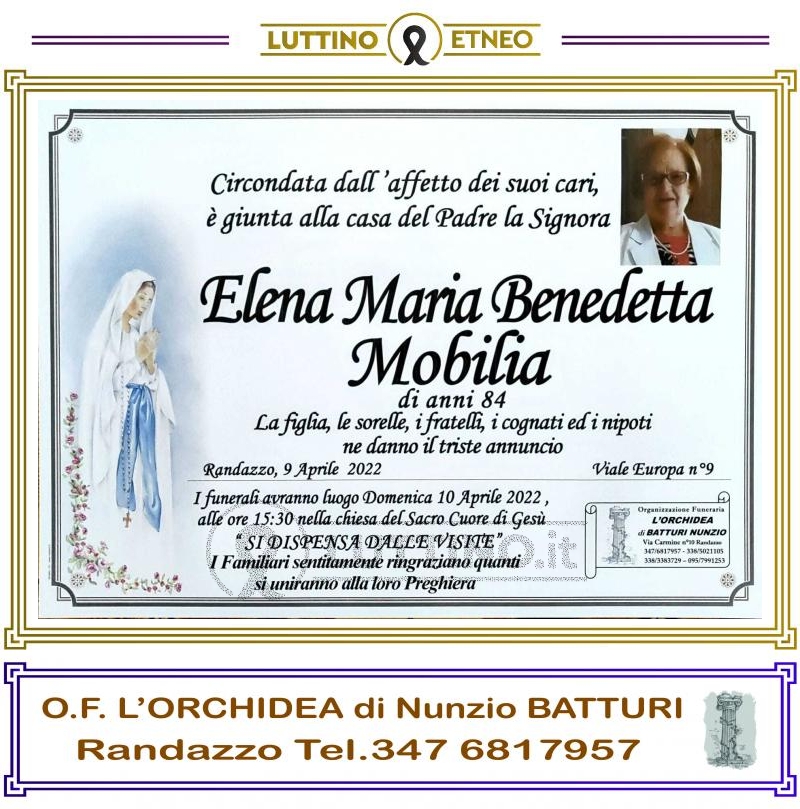 Elena Maria Benedetta  Mobilia